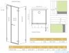Radaway Arta Kds II kabina 90x90cm lewa szkło przejrzyste 386521-03-01R/386101-03-01/386111-03-01